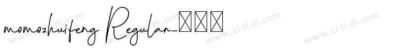 momozhuifeng Regular字体转换